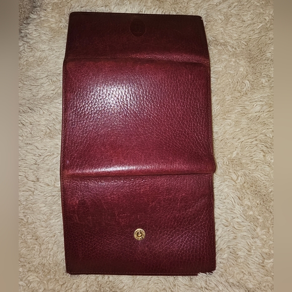 Cartier Paris Must de Cartier Bordeaux Calfskin Leather Wallet. Bifold flap. EUC - Picture 5 of 16